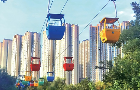 Fixed Grip Basket-type Cableway